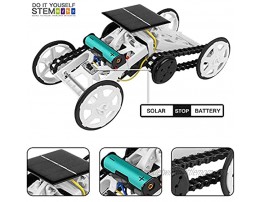 MIMIVIVA Smart Climbing Vehicle Educational STEM Learning Toy Assembly Kit Solar Powered Mechanical Circuit Building 4WD Robotic Motor Car Set for Science Project Engineering Birthday