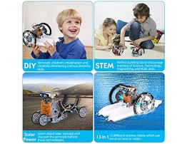 Pakoo Solar Robot Toys STEM Toys 13 in 1 Science Kits for Kids DIY Educational Learning Science Building Toys STEM Projects for Kids Ages 8-12 Year Old Boys & Girls