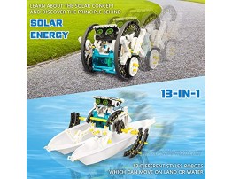 STEM 13-in-1 Solar Power Robots Creation Toy Educational Experiment DIY Robotics Kit Science Toy Solar Powered Building Robotic Set Age 8-12 for Boys Girls Kids Teens to Build