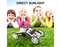 STEM Toy 4WD Car DIY Climbing Vehicle Motor Car Educational Solar Powered Car Engineering Car for Kids&Teens Science Building Toys Gifts Toys for 6-12 Year Old Boys Girls
