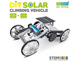 STEM Toy 4WD Car DIY Climbing Vehicle Motor Car Educational Solar Powered Car Engineering Car for Kids&Teens Science Building Toys Gifts Toys for 6-12 Year Old Boys Girls
