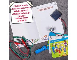 The Magic School Bus: Engineering Lab By Horizon Group USA Homeschool STEM Kits for Kids Includes Hands-On Educational Manual Experiment Cards Buzzer Flashlight Solar Panel Buzzer Wires & More
