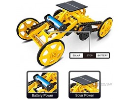 YERLOA Solar Climbing Vehicle STEM Toy for Kids Aged 6-12 4WD Motor Car Building Toy Gifts for Kids Boys Girls Students Teens Educational Toys DIY Solar Panels Kit