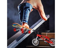 14 Pieces Finger Skateboards Bikes Fingerboards Finger Bicycle Mini Finger Sports Birthday Gifts Party Favors for Boys and Girls