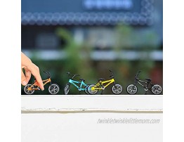 8 Pieces Finger Bikes Mini Finger Mountain Bikes with Brake Ropes Double-Bar Finger Bicycle with Replacement Wheels and Tools Boy Toy Creative Game Gifts for Party Favors