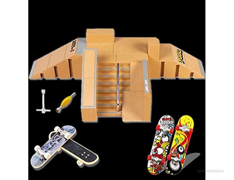 Aestheticism Finger Board Skate Park Skate Park Kit 5PCS Skate Park Kit Ramp Parts for Te Da Finger Skateboard Ultimate Parks Training Props. 5PCS¡­