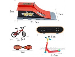 BeautyChen Skate Park Kit Parts Finger Board Ramps Rails Skatepark Fingerboards Handrail Mini Skareboard Accessory Games Toy