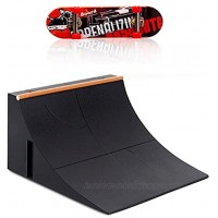 CS COSDDI Skate Park Starter Kit Finger Skateboard Ramp Ultimate Parks Training with Stair Rail and Half PipeStyle B