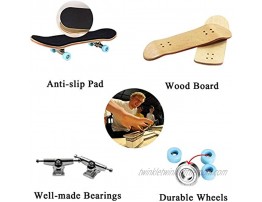 Fingerboard Finger Skateboards for Kids Mini Maple Finger Board with Wooden Board Professional Bearing and Wheels