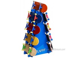 FLVFF Fingerboard Display Rack Storage Organizer Exhibit Finger Skate Rail ramps and Parks RA2 Blue