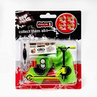 Grip and Tricks Finger Scooter with Mini Scooters Tools and Finger Board Accessories Pack 1 Green Finger Toy for 6+ Years Old Kid