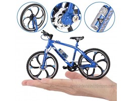 Liberty Imports Miniature 1:10 Bicycle Model Diecast Metal Finger Mountain Bike Racing Collection Toy for Decoration Office Desktop