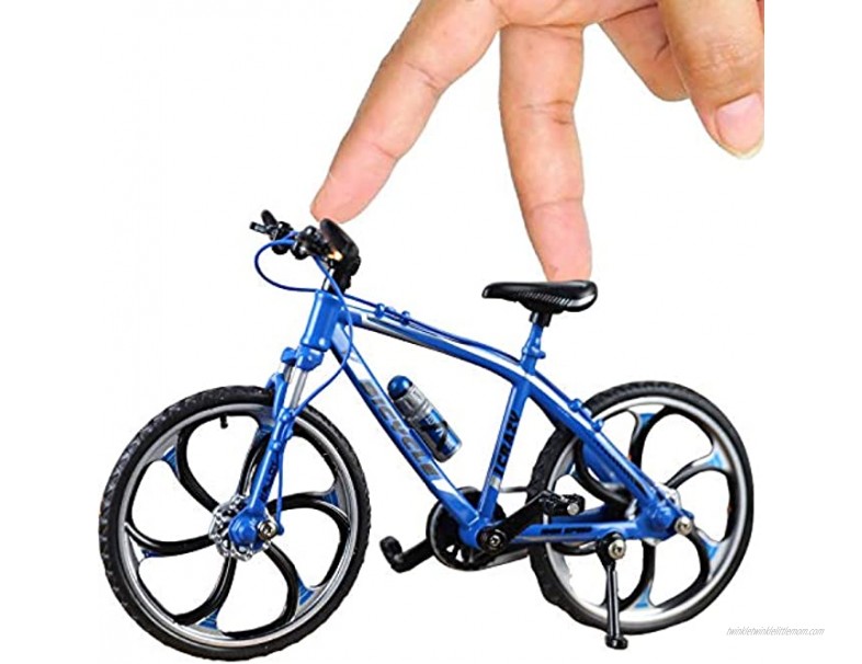 Liberty Imports Miniature 1:10 Bicycle Model Diecast Metal Finger Mountain Bike Racing Collection Toy for Decoration Office Desktop