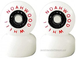 NOAHWOOD Crown Logo Wheels White ABEC-5 Bearing + Gift Prince Trucks Gift 32mm Silvery Hanger + Black Baseplate