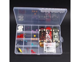 RemeeHi Kids DIY Fingerboard Toy with Nuts Trucks Tool Kit Basic Bearing Wheels Obstacles All Packaged in Plastic Box