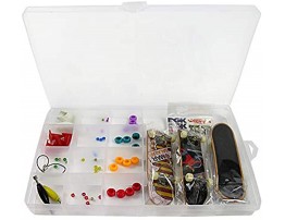 RemeeHi Kids DIY Fingerboard Toy with Nuts Trucks Tool Kit Basic Bearing Wheels Obstacles All Packaged in Plastic Box