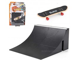 SILICPS Finger Skateboard Park with Stair&Handrails Mini Skate Park Kit Ramp with Tools for Fingerboards Ultimate Parks Training Props Interactive Tabletop Freestyle Skate Game