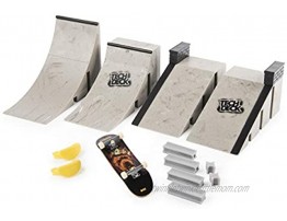 Tech Deck Starter Kit Ramp Set with Exclusive Board and Trainer Clips
