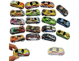 18Pcs Metal Pull Back Racing Car Toy Die Cast Race Car Vehicles Friction Powered Toddler Boy Car Toys 2.7 Inch