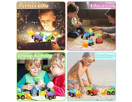 3 otters 6PCS Engineering Vehicle Toys Mini Construction Vehicles Push and Go Car Friction Powered Car for Boys Girls