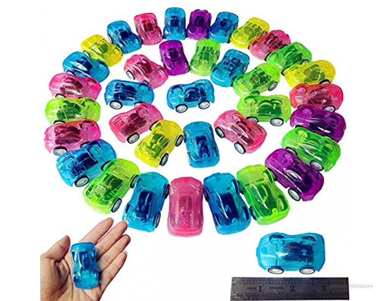 36 Pcs Upgrade Pull Back Vehicles Mini Car Toys Friction Powered Racing Cars for Preschool Toddlers Boys & Girls,Bulk Cars Party Favors Toys