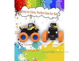 afontoto 3PCS Monster Trucks Toys for Boys and Girls Graffiti Design Inertia Car Educational Toy Cars Friction Powered Vehicles Toys for Children Birthday Christmas Toys Gifts