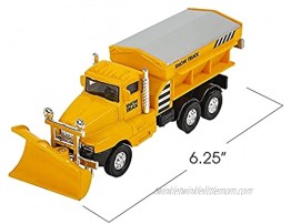 ArtCreativity Pull Back Snow Plow Toys Set of 2 Die-Cast Metal Kids’ Pullback Toys Cool Car Toys for Boys and Girls Snowplow Trucks for Children Great Gift or Birthday Party Favors