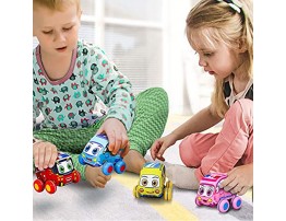 ArtCreativity Pullback Plush Car Set Set of 4 Soft-Sided Stuffed Cars with Pullback Mechanism Cute and Colorful for Babies and Toddlers Best Birthday Gift for Little Boys and Girls