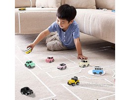BCHENG Pull Back Cars,8 Pack Mini Cars Set Alloy Micro Machines,Pull Back Vehicles Toy Cars for Toddlers Kids Boys Girls Gift