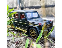 BDTCTK 1 24 Benz G63AMG Model Car Zinc Alloy Pull Back Toy car with Sound and Light for Kids Boy Girl GiftBlack