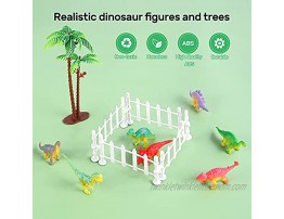 CUTE STONE Dinosaur Toy Car Pull Back Cars 8 Pack Set Car Toys for 3 Year Old Boys Kids Toys Cars Dinosaur Playset Best Gifts for Age 4 5