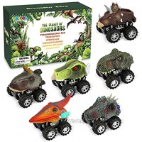 Dinosaur Toys Pull Back Cars for Boy Dino Car Toy Set for Kids Pull Back Vehicles for T-Rex Dinosaur Games Birthday Gifts for Age 2 3 4 5 6 Year Old Toddlers Boys Girls 6 Pack
