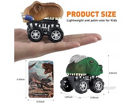Dinosaurs Toy Cars for Boys 8 Pack Pull Back Dinosaurs Car Toys for Kids 3-5 Year Old Dino Boy Toys Including T-Rex for 3 Year Old Birthday for Age 3 4 5 6 & up Toddlers Boys Girls
