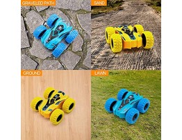GRTLPOK Pull Back Cars,4 Pack Monster Toys Truck Double Sided Friction Powered Vehicle Pull Cars for Boys Girls Toddler Birthday Gift Age 3+ Years Old