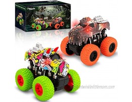 Kids Toys Trucks Dinosaur Toy Monster Trucks for Boys Dinosaur Toys | Pull Back Car Toys Boy Toys for Toddlers Friction Powered Car Birthday Gifts for Kids 4 5 6 7 Year Old Boys Girls Christmas