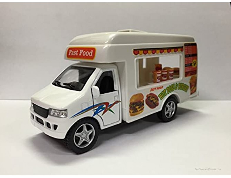 KinsFun Pull-Back 5 inch Die Cast Food Lunch Truck