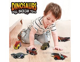 nicknack Dinosaur Toy Pull Back Cars for Kids Dino Car Toys for 3 Year Old Boys Toddler Toys Vehicles for Kids Dinosaur Games 6 Packs