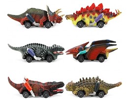 nicknack Dinosaur Toy Pull Back Cars for Kids Dino Car Toys for 3 Year Old Boys Toddler Toys Vehicles for Kids Dinosaur Games 6 Packs