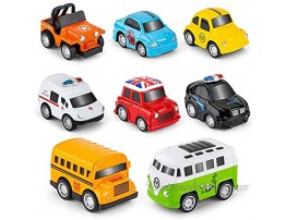 RuiDaXiang Metal Pull Back cars,8 Pack Mini die cast toy cars set,for aged 3-6 year boys