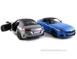 Set of 2 2020 B M W Z4 Hard Top Diecast Model Toy Sport Cars in Grey and Blue