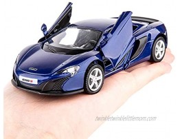 TGRCM-CZ 1 36 Scale McLaren 650S Casting Car Model Zinc Alloy Toy Car for Kids Pull Back Vehicles Toy Car for Toddlers Kids Boys Girls Gift Blue