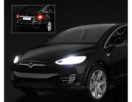 Toy Cars Pull Back Car Alloy Vehicles with Lights and Music Toys for Kids Gift Model X 1:32 Scale Black