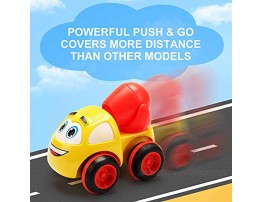 Toys for a 2 Year Old Boy 3 Friction Powered Trucks for 2+ Year Old Boys Push & Go Cars Cartoon Construction Vehicle Set Best Toddler Boys Toys & Toy Trucks Play Pull Back Car Idea