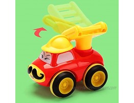 Toys for a 2 Year Old Boy 3 Friction Powered Trucks for 2+ Year Old Boys Push & Go Cars Cartoon Construction Vehicle Set Best Toddler Boys Toys & Toy Trucks Play Pull Back Car Idea