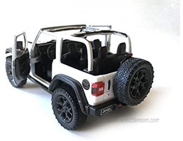 Wrangler Rubicon 4x4 Convertible Off Road 5 inch Overland Explorer Diecast Model Toy Car White