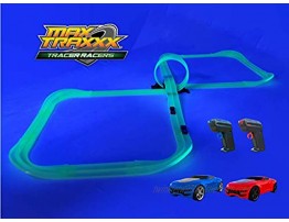 Max Traxxx R C Award Winning High Speed Remote Control Infinity Loop Track Set with Two Cars for Dual Racing