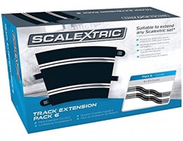 Scalextric Extension Pack 6 1:32 Scale Radius 3 Curves x 8 C8555 Slot Car Track