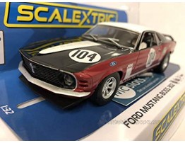 Scalextric Ford Mustang Boss 302 British Saloon Car Championship 1970 1:32 Slot Race Car C3926