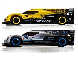 Scalextric Ginetta Racers 1:32 Analog Slot Car Race Track Set C1412T Yellow Silver & Blue