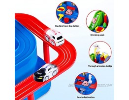 YEZI Car Adventure Toys City Rescue Preschool Educational Toy Vehicle Parent-Child Interactive Racing Kids Toy Puzzle Car Race Tracks Parking Playsets for 3 4 5 6 7 8 Year Old Toddlers Boys Girls